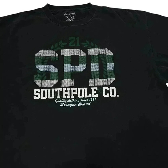 Southpole University Style Navy T-shirt - Picture 2 of 3